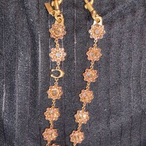 Coach Gold Floral chain/strap